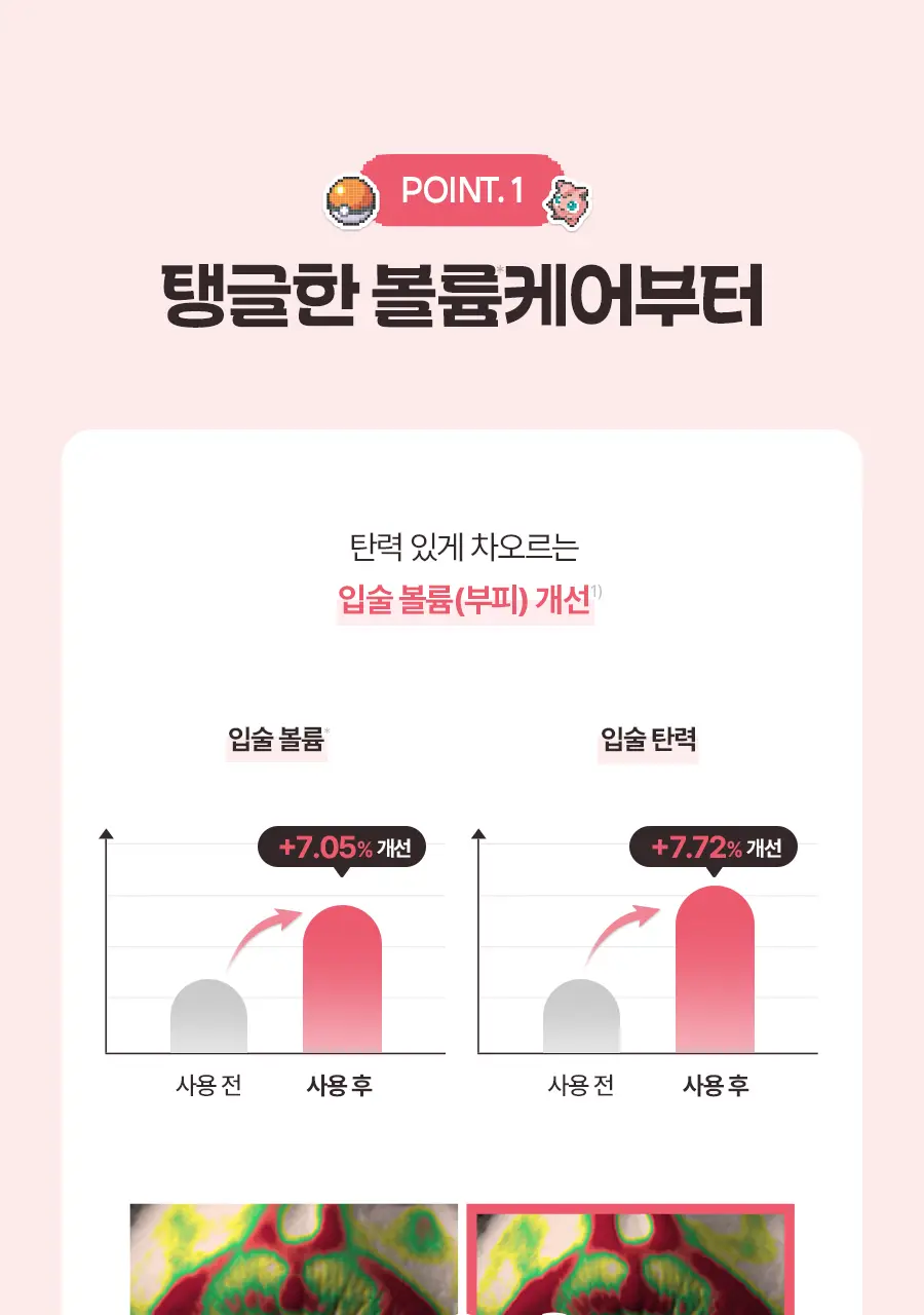 [포켓몬에디션/5월올영픽]토리든 셀메이징 저분자 콜라겐 볼륨 립 에센스 11ml 트리플 한정기획 (+푸린 거울 키링) 상세페이지 17